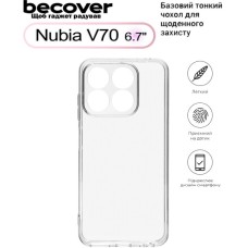 Чохол до мобільного телефона BeCover Nubia V70 Transparancy (713561)