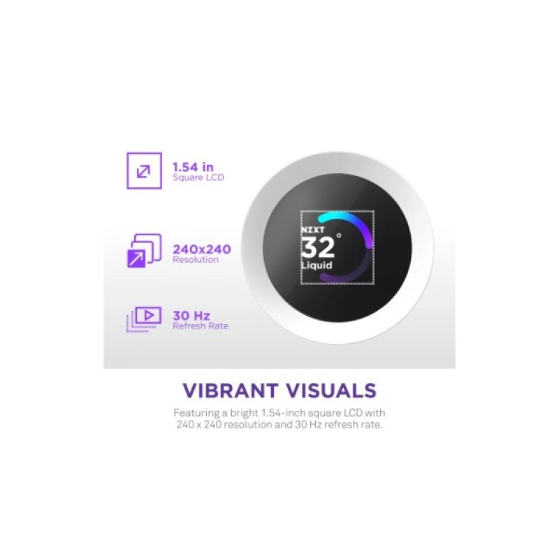 Система рідинного охолодження NZXT Kraken Plus RGB V2-360 mm AIO liquid cooler Wh (RL-KR360-W2)