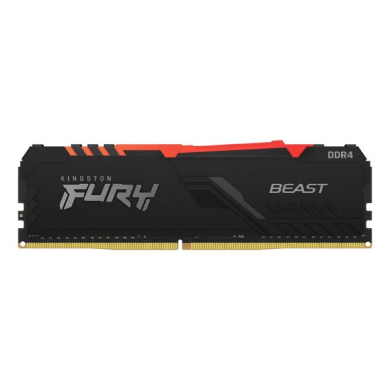 Модуль пам'яті для комп'ютера DDR4 8GB 3600 MHz Fury Beast RGB Kingston Fury (ex.HyperX) (KF436C17BBA/8)
