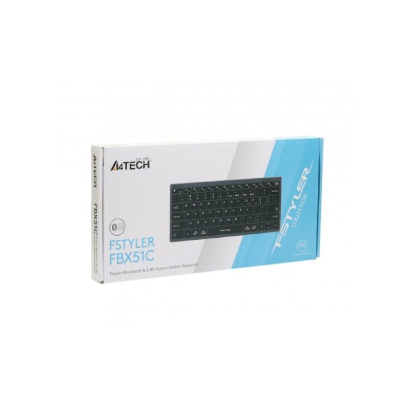 Клавіатура A4Tech FBX51C Wireless/Bluetooth Grey (FBX51C Grey)