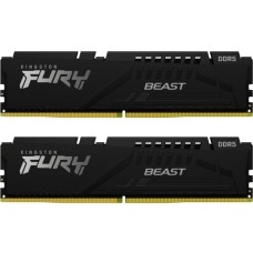 Модуль пам'яті для комп'ютера DDR5 16GB (2x8GB) 6000 MHz Beast Black Kingston Fury (ex.HyperX) (KF560C40BBK2-16)