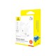 Зарядний пристрій Baseus GaN5 Fast Charger USB-C 25W + Cable Type-C 100W white (P10110909213-01)