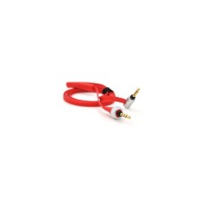 Кабель мультимедійний 3.5mm M to 3.5mm M 1.0m flat red Voltronic (YT-AUXSY(M)/(M)-1-R)
