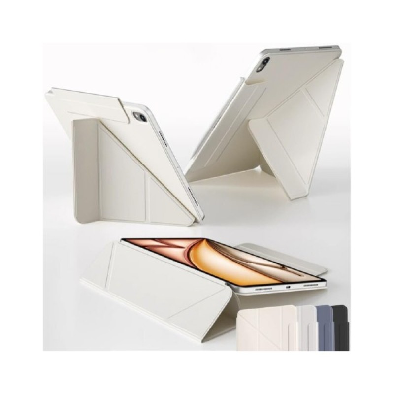 Чохол до планшета BeCover Ultra Slim Origami Magnetic Apple iPad Air 11" M2/M3 (2024/2025) Beige (712957)