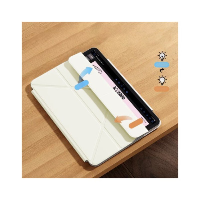 Чохол до планшета BeCover Ultra Slim Origami Magnetic Apple iPad Air 11" M2/M3 (2024/2025) Beige (712957)