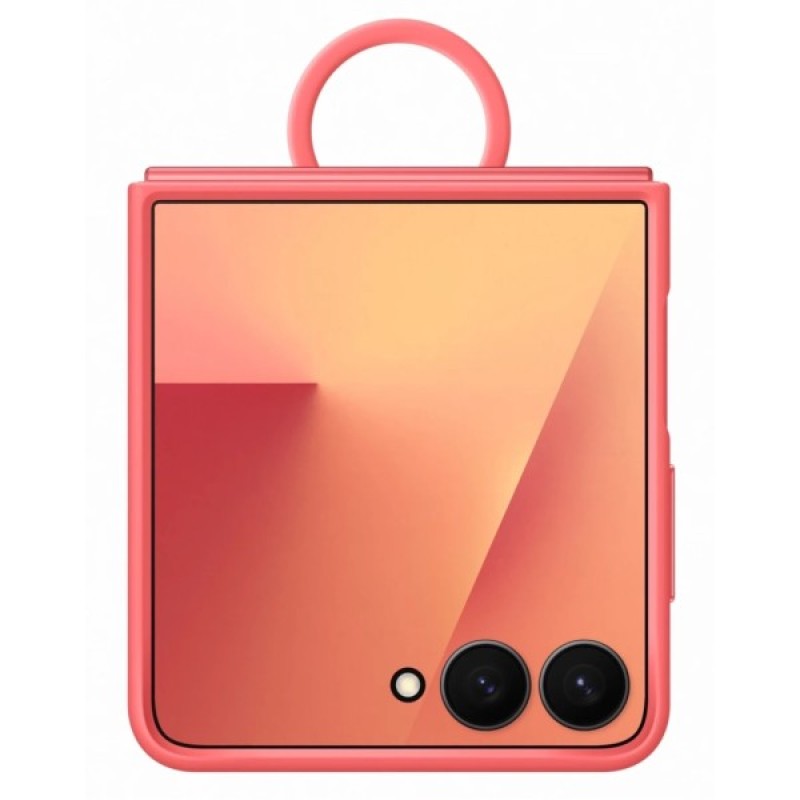 Чохол до мобільного телефона Samsung Silicone with Ring Galaxy Flip 7 Red (EF-PF766TREGUA)