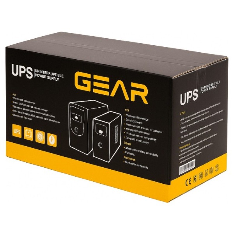 Пристрій безперебійного живлення GEAR GU-1200MLCD