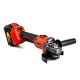 Шліфувальна машина GTM AGC18/125BL, 125мм, 18В, 3000-8500об/хв, 2x4Ah (AGC18/125BL)