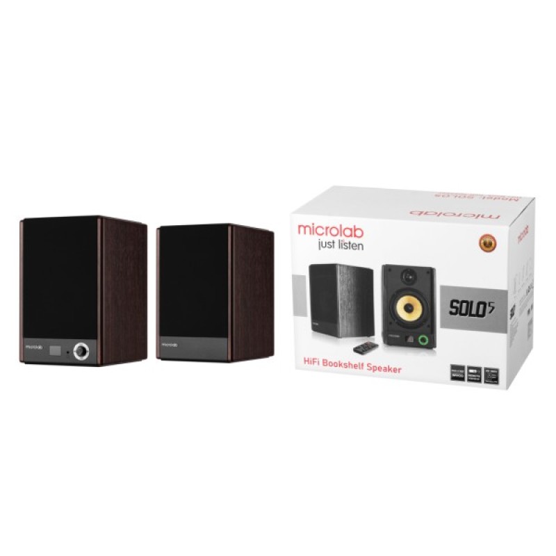 Акустична система Microlab SOLO 5 90W Brown (SOLO-5BR)