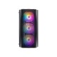 Корпус 1stPlayer X3-M-4F1-BK