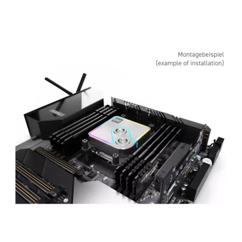 Водоблок Alphacool Core 1 Aurora Silver - AM4 / AM5 Intel LGA 1700 / LGA 1851 (13447)
