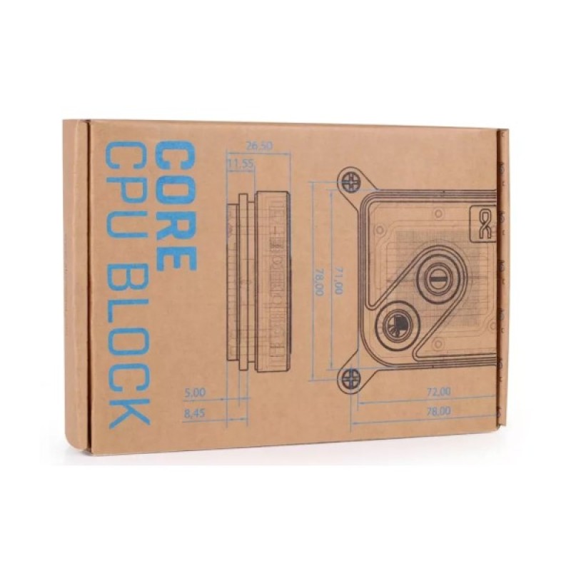 Водоблок Alphacool Core 1 Aurora Silver - AM4 / AM5 Intel LGA 1700 / LGA 1851 (13447)