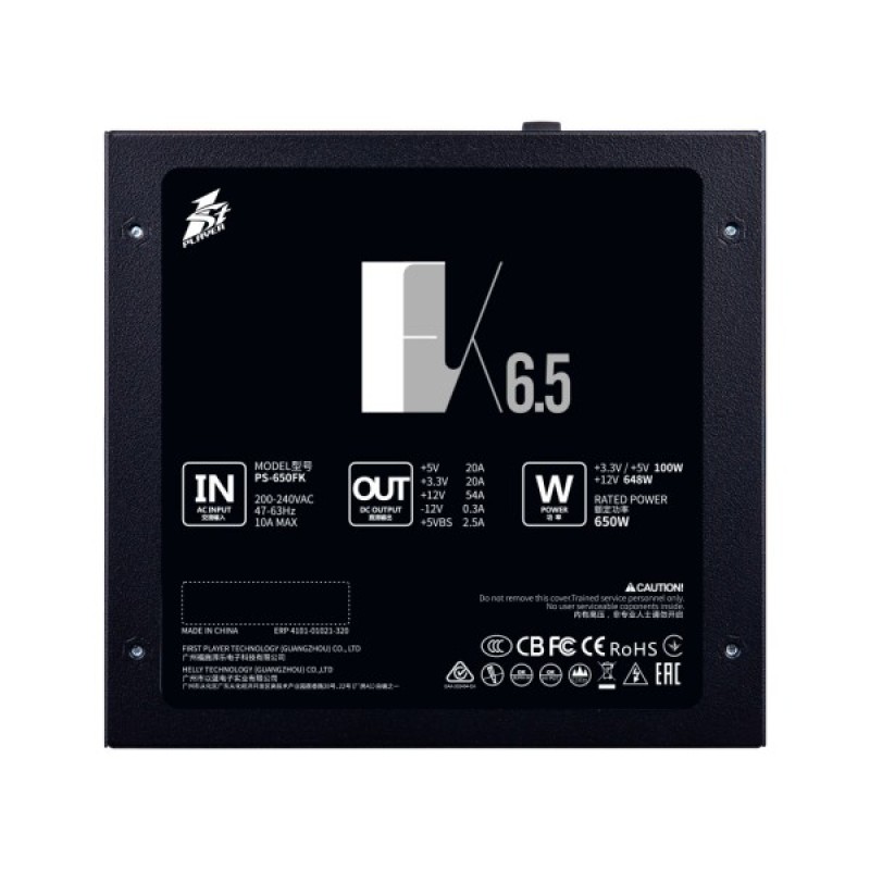 Блок живлення 1stPlayer 750W (FK-750-BK-EU)