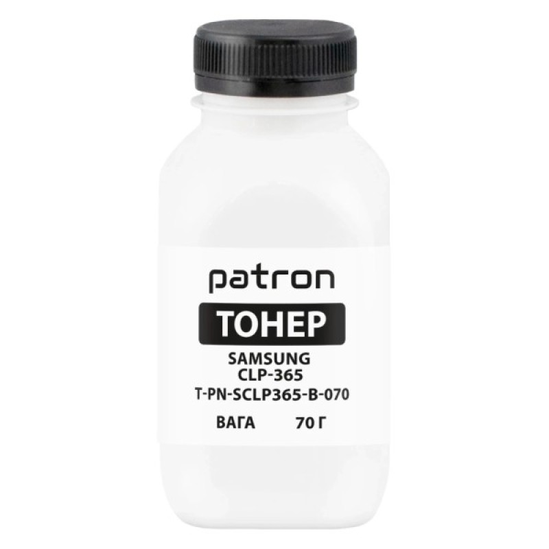 Тонер SAMSUNG CLP-365 BLACK 70г Patron (PN-SCLP365-B-070)