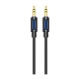 Кабель мультимедійний 3.5mm M to 3.5mm M 1.0m silicone black BOROFONE (6941991114373)