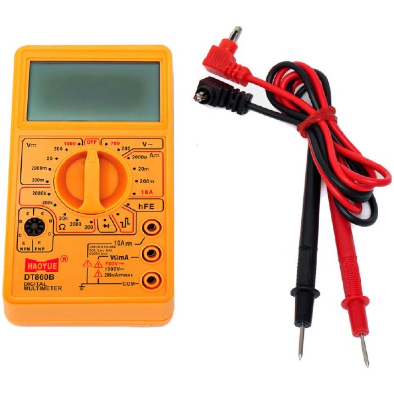 Цифровий мультиметр HAOYUE DT-860D, щупи, Box (HAOYUE DT-860D)
