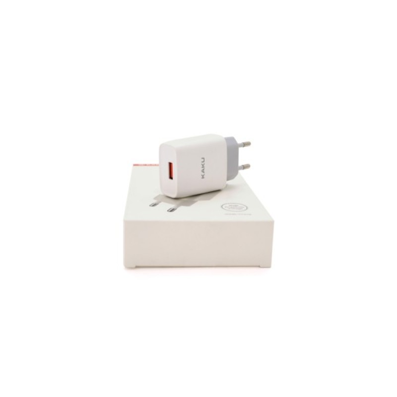 Зарядний пристрій iKAKU KSC-215 1xUSB 5V 2.1A White (KSC-215 NATU)