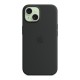Чохол до мобільного телефона Apple iPhone 15 Silicone Case with MagSafe Black (MT0J3ZM/A)