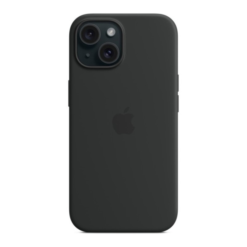 Чохол до мобільного телефона Apple iPhone 15 Silicone Case with MagSafe Black (MT0J3ZM/A)