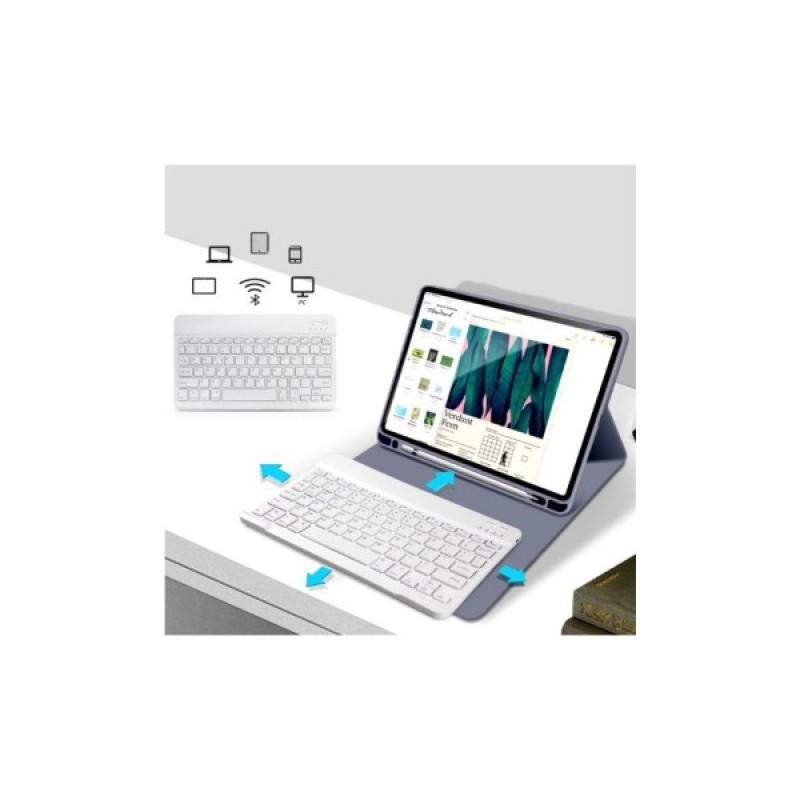 Чохол до планшета BeCover Keyboard Apple iPad 10.2 2019/2020/2021 Purple (711138)
