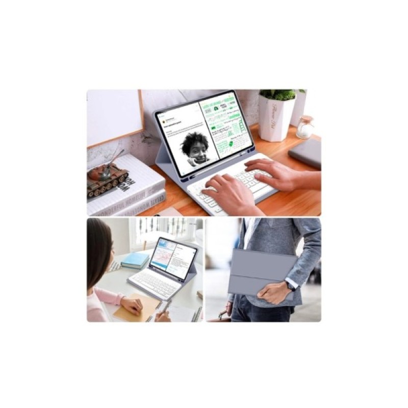 Чохол до планшета BeCover Keyboard Apple iPad 10.2 2019/2020/2021 Purple (711138)