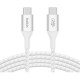 Дата кабель USB-C to USB-C 2.0m 240W white Belkin (CAB015BT2MWH)