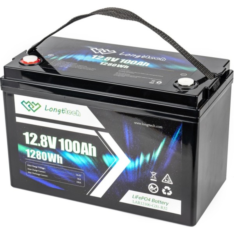 Батарея LiFePo4 Longttech 12.8V - 100Ah (LAR12100-G31-R32)