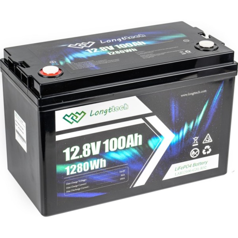 Батарея LiFePo4 Longttech 12.8V - 100Ah (LAR12100-G31-R32)