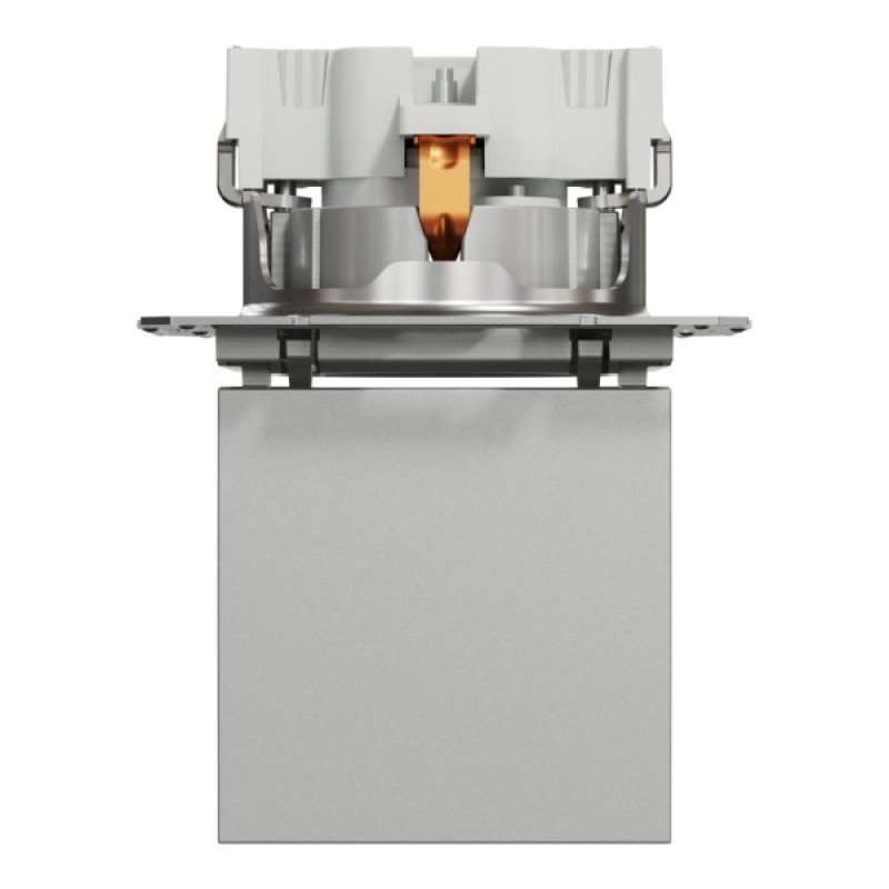 Розетка Schneider Electric ASFORA з кришкою, алюміній (EPH3100161)