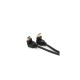 Кабель мультимедійний HDMI M to HDMI M 1.0m V1.4 90° corner black Merlion (YT-HDMI-1.0m/90°-90°)