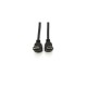 Кабель мультимедійний HDMI M to HDMI M 1.0m V1.4 90° corner black Merlion (YT-HDMI-1.0m/90°-90°)