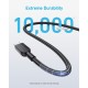 Дата кабель USB-C to USB-C 0.9m 240W nylon 310 black Anker (A81D5H11)