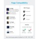 Дата кабель USB-C to USB-C 0.9m 240W nylon 310 black Anker (A81D5H11)