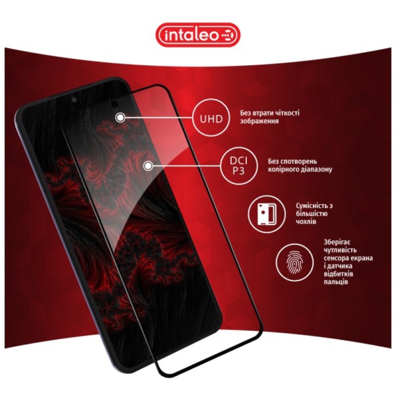 Скло захисне Intaleo Full Glue MOTO EDGE 30 Neo Black (1283126546709)