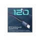 Дата кабель USB-C to USB-C 1.2m 60W PD FletchLink-CC blue Promate (fletchlink-cc.blue)