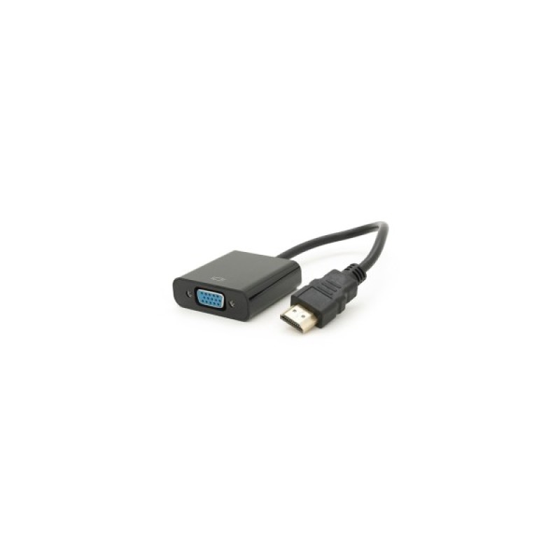 Перехідник HDMI M to VGA F 0.1m 4K/2K black Voltronic (YT-C-HDMI(M)/VGA(F)-B)