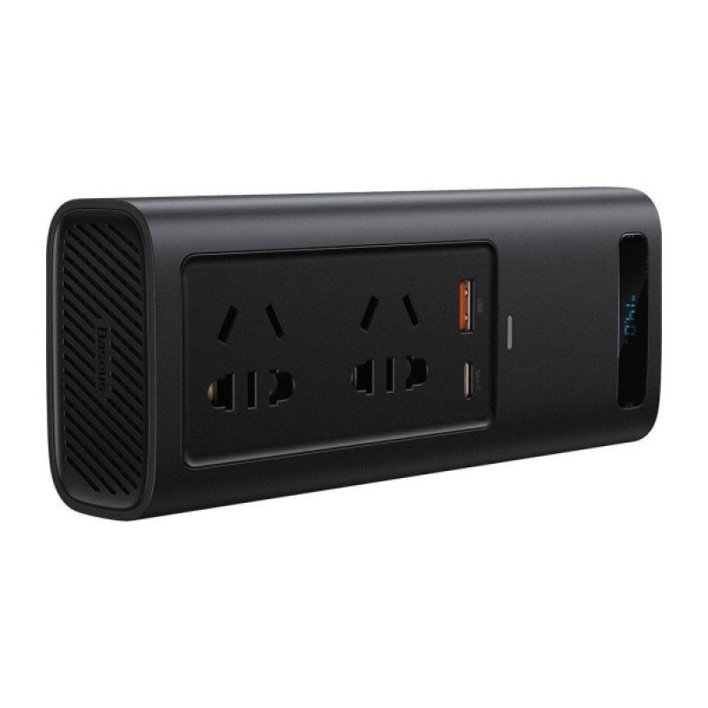 Автомобільний інвертор 12V/220V 150W In-car Inverter, USB, Type-C, 0.4m Baseus (CRNBQ-A01)