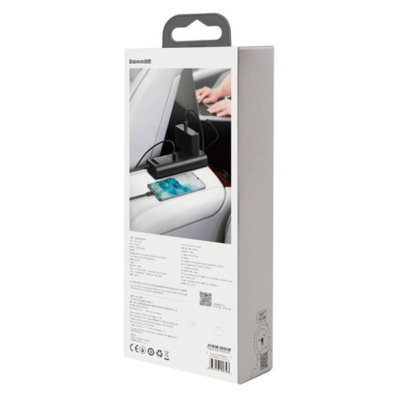 Автомобільний інвертор 12V/220V 150W In-car Inverter, USB, Type-C, 0.4m Baseus (CRNBQ-A01)