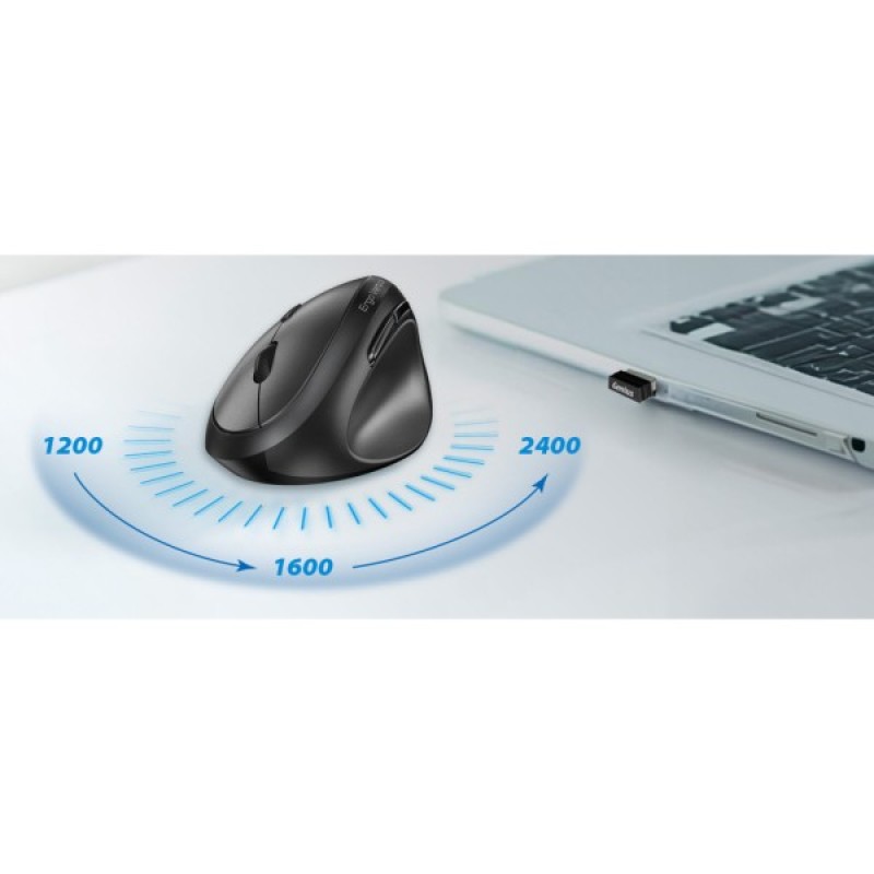 Мишка Genius Ergo 8350S AI Silent Wireless Black (31030041400)