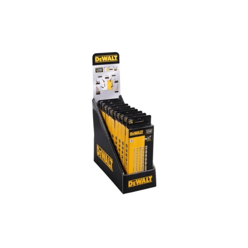 Набір бурів DeWALT в касеті для Tough Case, SDS Plus, L=160 мм., d = 6 мм (2шт),8,10,12 мм, 6 шт (DT70836)