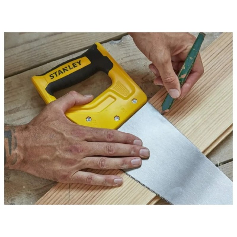 Ножівка Stanley SHARPCUT із загартованими зубами, L=380мм, 7 tpi. (STHT20366-1)