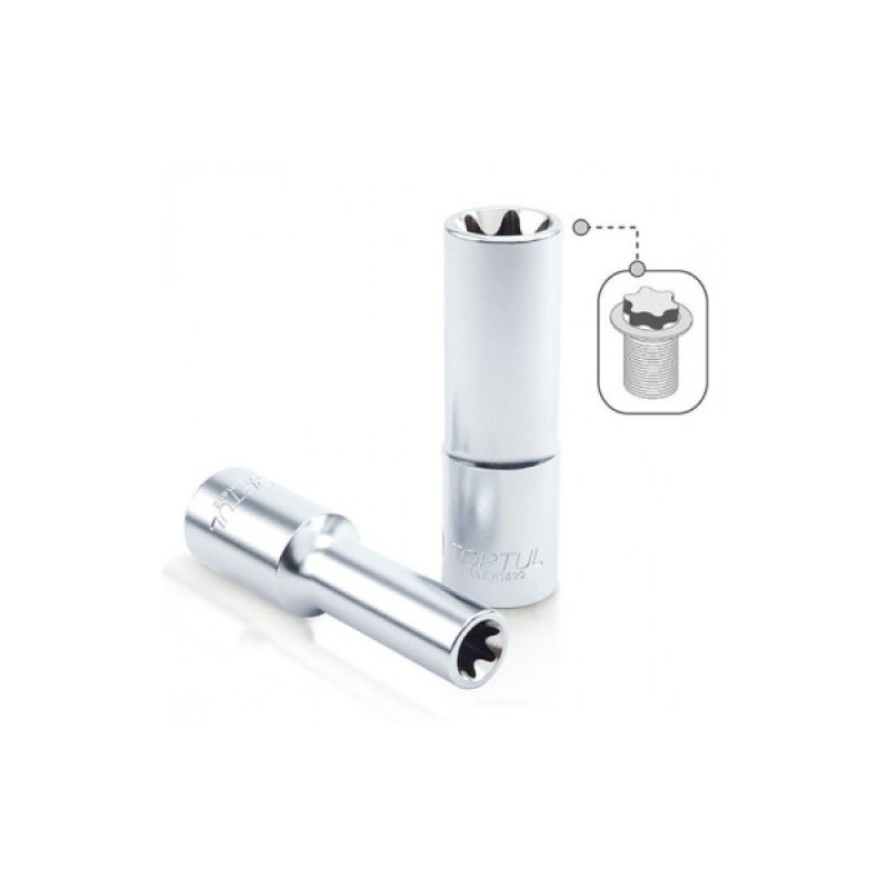 Головка торцева Toptul TORX довга 1/2" E18 (BAEH1618)