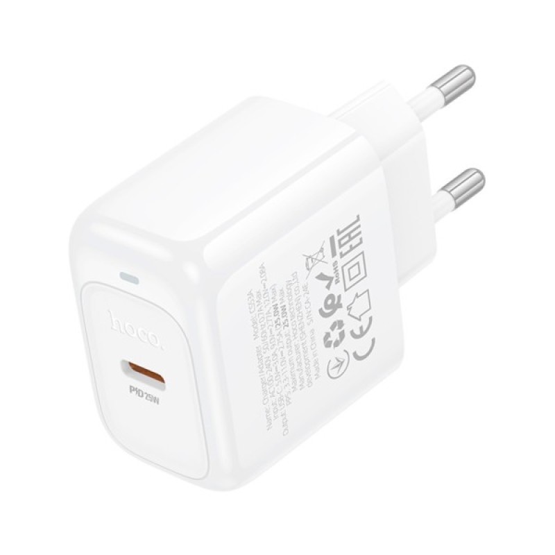 Зарядний пристрій HOCO CS53A Surplus USB-C PD25W White (6942007631488)