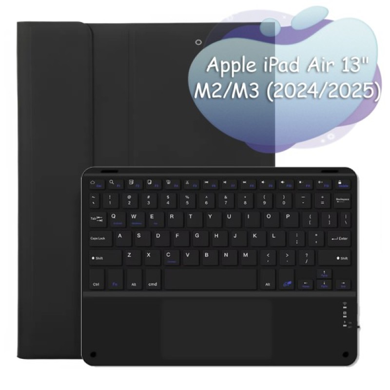 Чохол до планшета BeCover Keyboard+TouchPad Apple iPad Air 13" M2/M3 (2024/2025) Black (712601)