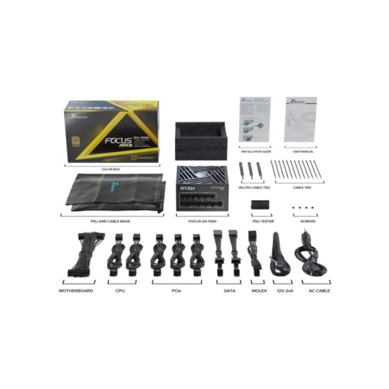Блок живлення Seasonic 1000W FOCUS-GX-1000-ATX31 (FOCUS-GX-1000-ATX31)