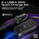 Зарядний пристрій Promate gearhub-120w.black