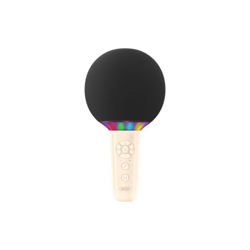 Мікрофон XO BE50 Bluetooth, AUX, LED Beige (BE50.beige)