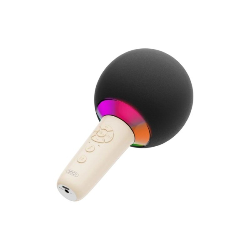 Мікрофон XO BE50 Bluetooth, AUX, LED Beige (BE50.beige)