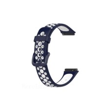 Ремінець до фітнес браслета BeCover Vents Style для Huawei Band 7/Honor Band 7 Blue-White (709442)