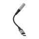 Перехідник USB-C to 3.5mm F 0.12m Black HOCO (6942007608886)